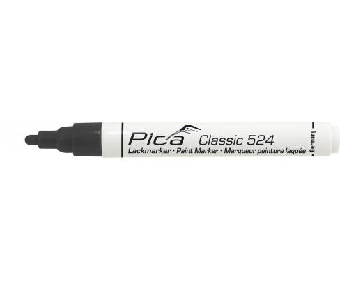Маркер жидкий промышленный чёрный Classic Pica 524/46