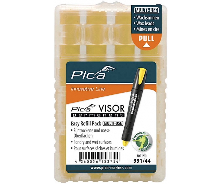 Стержни сменные для Pica-Visor желтые 991/44 4 шт.