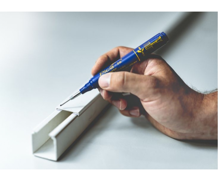 Маркер строительный Pica - Ink синий 150/41 для глубоких отверстий