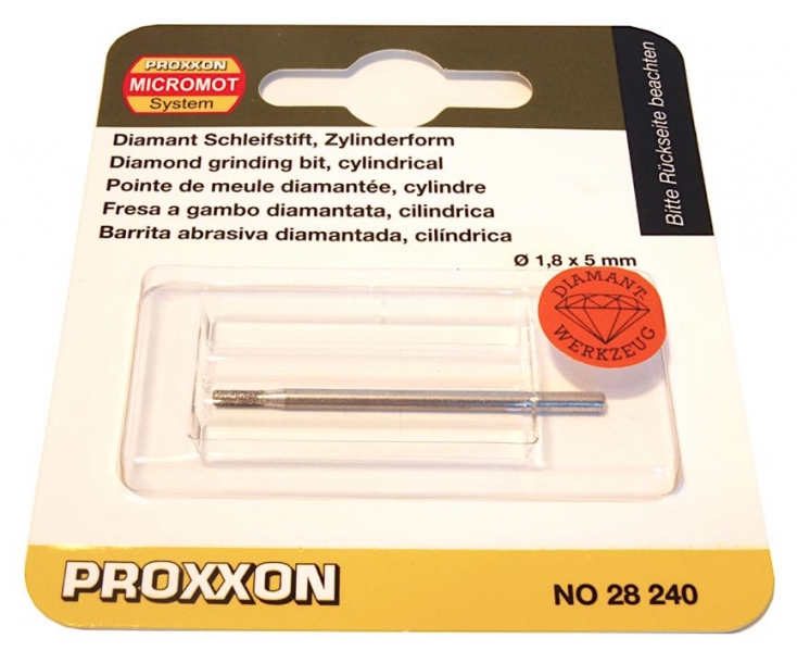 Бор с алмазным напылением (цилиндр 1.8 мм) Proxxon 28240