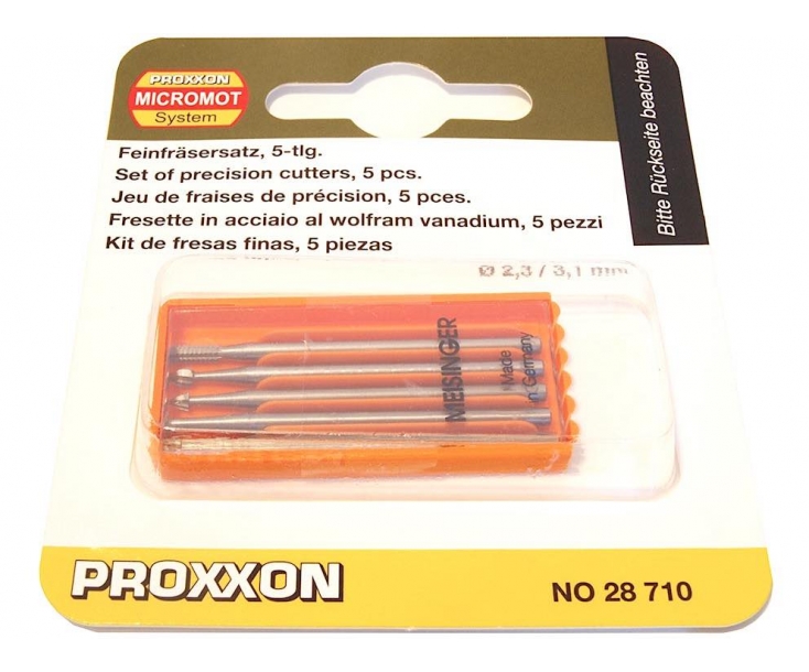 Фрезы вольфрам-ванадиевые Proxxon 28710 5 шт.