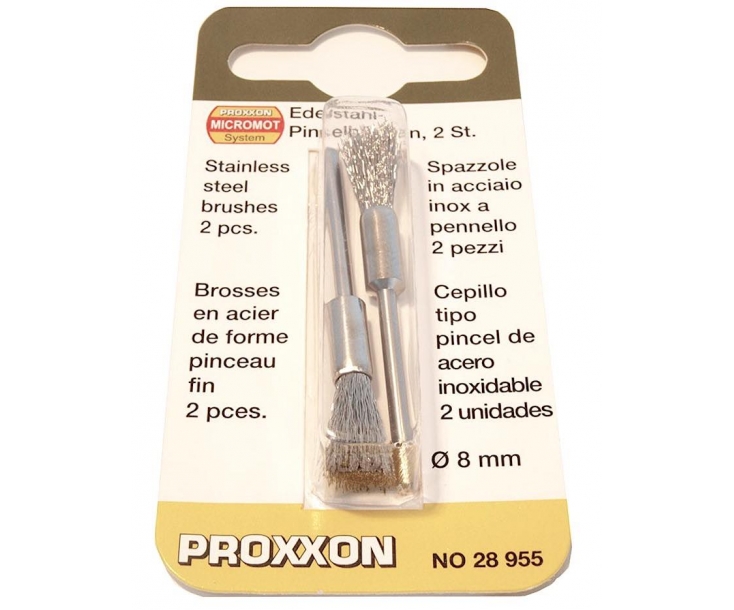 Щетки-кисточки из нерж. стали Ø8 мм Proxxon 28955 2 шт.