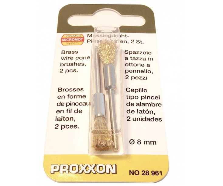 Щетки-кисточки латунные Ø8 мм Proxxon 28961 2 шт.