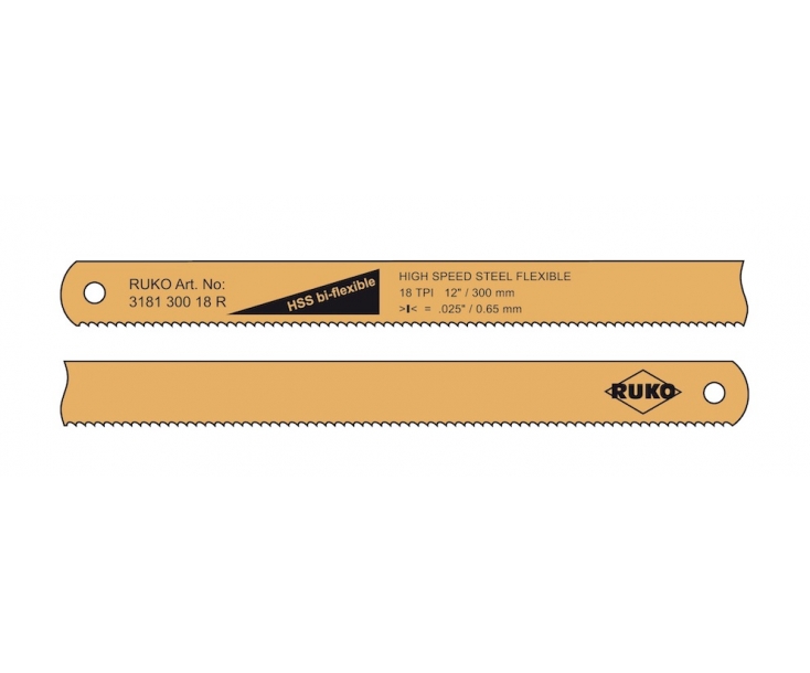 Полотно ножовочное Ruko HSS-Bi-flexible 300х0.65х13 мм 318130024R
