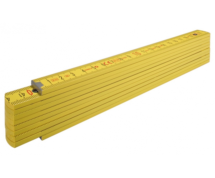 Метр складной деревянный желтый 407 P 2 м х 17 мм Stabila 14556