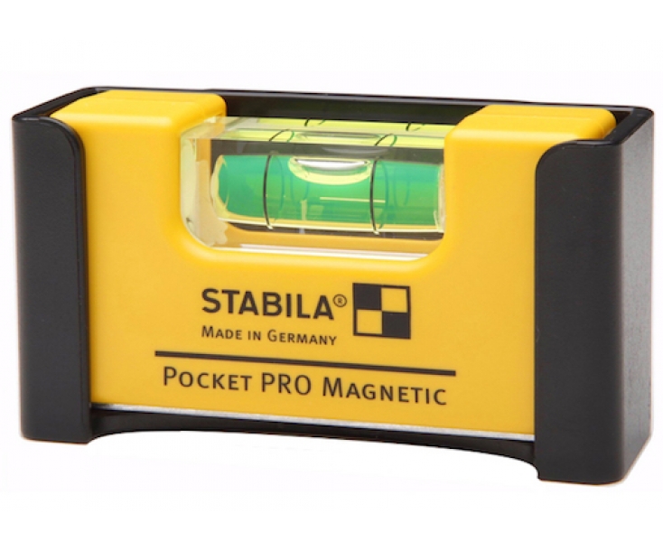 Уровень карманный тип Pocket Pro Magnetic Stabila 17953 7 см с креплением на пояс