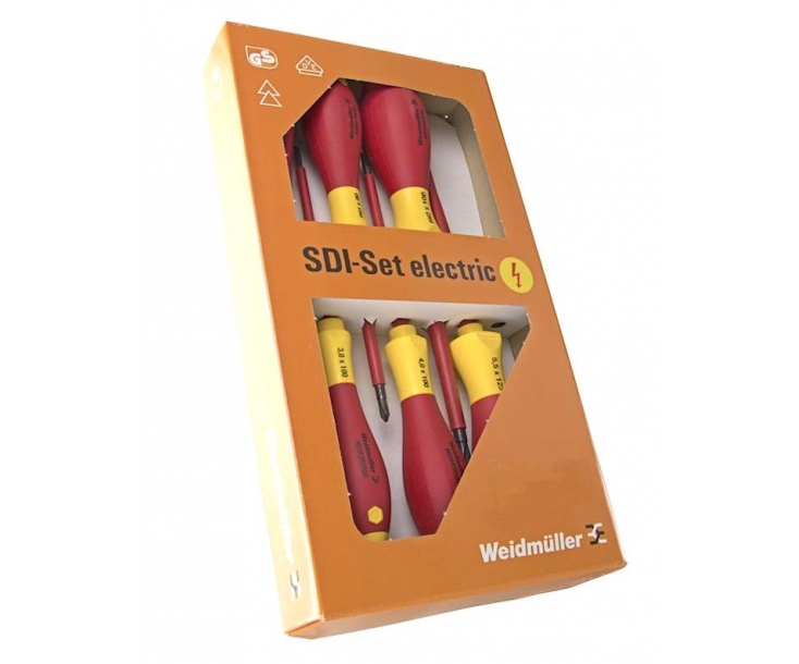 Набор шлицевых отверток VDE SDI Set S2.0-5.5 Weidmüller 9205550000