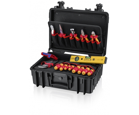 Чемодан с инструментом Robust23 Start Elektro 24 предмета Knipex KN-002134HLS2