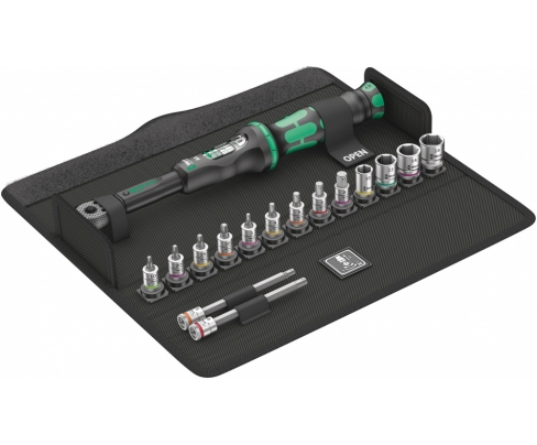 Набор торцевых головок с динамометрическим ключом Click-Torque A 5 Wera Bicycle Set Torque 1 WE-004180