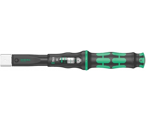 Динамометрический ключ Wera Click-Torque X 2 10-50 Nm для сменных насадок WE-075652
