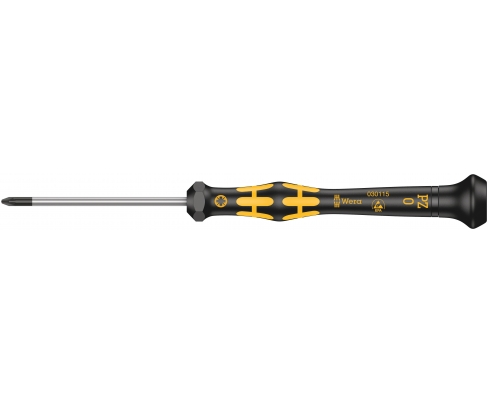 Отвертка Pozidriv Wera Kraftform Micro ESD 1555 PZ WE-030116 PZ 1 х 80 крестовая