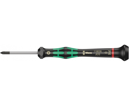 Отвертка Phillips Wera Kraftform Micro для электронщика 2050 PH WE-118020 PH 00 х 60 крестовая