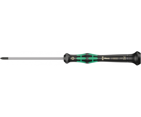 Отвертка Pozidriv Wera Kraftform Micro для электронщика 2055 PZ WE-118032 PZ 1 х 60 крестовая