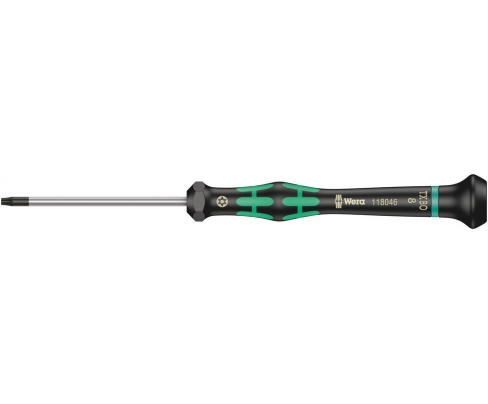 Отвертка Wera Kraftform Micro для электронщика 2067 TORX BO WE-118052 TX 15 х 60 с отверстием