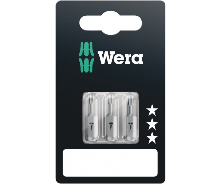 Набор бит-насадок Wera 840/1 Z SB HEX-Plus 2.5, 3.0, 3.5 WE-073344 3 шт. в блистере