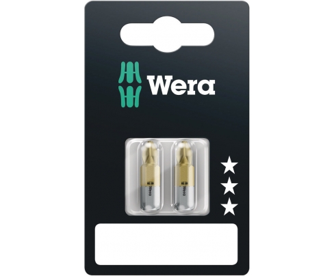851/1 TiN SB Крестовые насадки (3 шт.) PH 1, PH 2, PH 3 х 25 Wera WE-073515