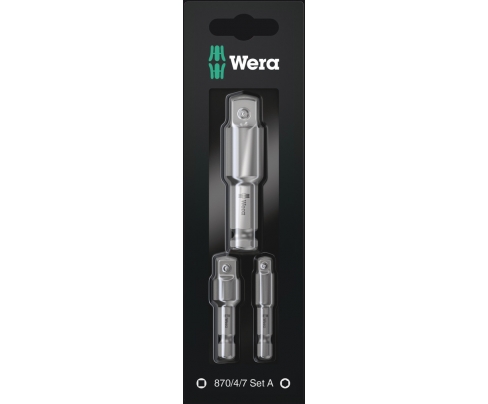 Набор стержней инструмента (соединительных деталей ) Wera 870/4/7 A SB WE-073200 3 шт.