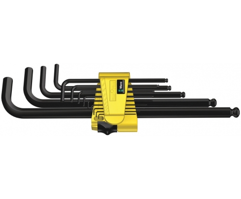 Набор Г-образных ключей, дюймовых, Wera 950 PKL/13 SZ N BlackLaser WE-021728 (10 шт)