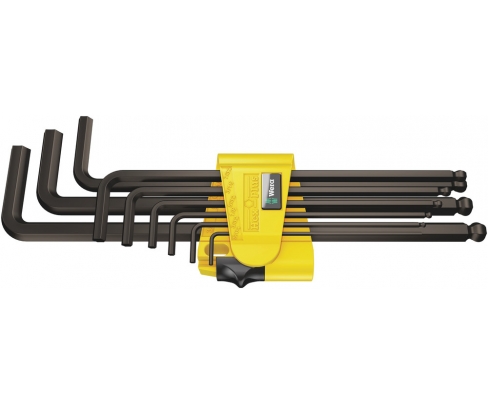Набор Г-образных ключей, дюймовых Wera 950 PKL/9 SZ N BlackLaser WE-022171 (10 шт)