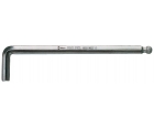 Г-образный ключ 2,5 мм, метрический, хромированный Wera 950 PKL WE-022054 (10 шт)