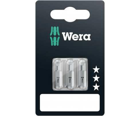 800/1 Z SB Шлицевые насадки (3 шт.) 0,6 х 25 мм, 1,0 х 25 мм, 1,2 х 25 мм Wera WE-073302