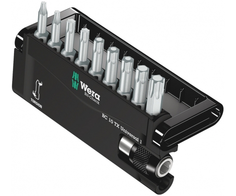 Bit-Check 10 TX Universal 1 Набор насадок и держатель Wera WE-056164