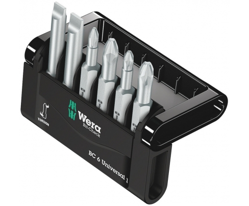 Bit-Check 6 Universal 1 Набор насадок (PH, PZ, SL) Wera WE-056474