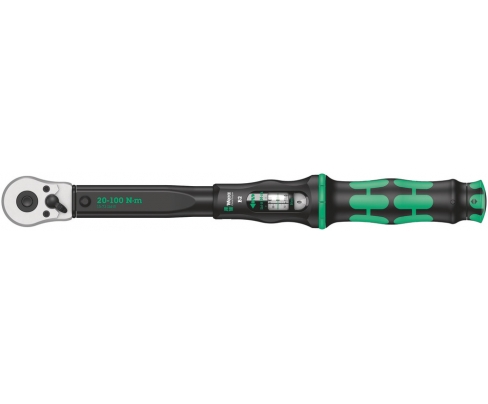 Динамометрический ключ Wera Click-Torque B 2 20-100 Nm с трещоткой с реверсом WE-075611