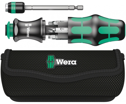 Kraftform Kompakt 26 Набор насадок (SL, PH, #) с сумкой, Wera WE-051025