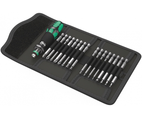 Kraftform Kompakt 60 KK Сумка с насадками (HEX, PH, PZ, TX), Wera WE-059294