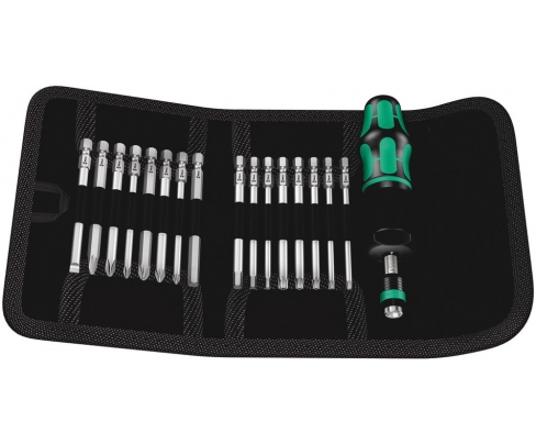 Kraftform Kompakt 60 Torque 1,2 - 3,0 Nm Сумка с насадками (SL, PH, PZ, TX BO, HEX), Wera WE-059293