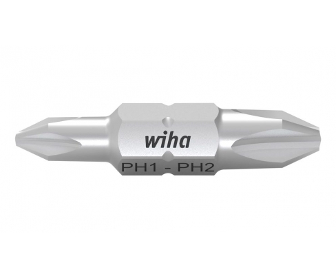 Бита двусторонняя крестовая Wiha Standard Phillips PH1 х PH2 х 30 мм 7411Z 43861