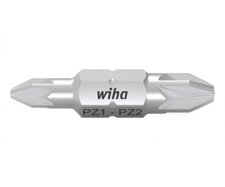 Бита Wiha Standard двусторонняя крестовая Pozidriv PZ0 х PZ3 х 30 мм 7412Z 43862 10 шт.