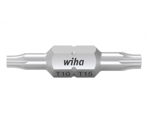 Бита двусторонняя Wiha Standard TORX T10 x T15 х 30 мм 7415Z 43867 10 шт.