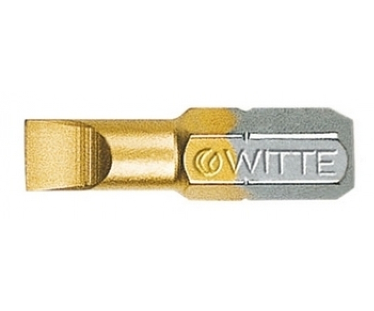 Бита Witte TIN 26432 5,5 х 25 мм шлицевая для держателя С6,3