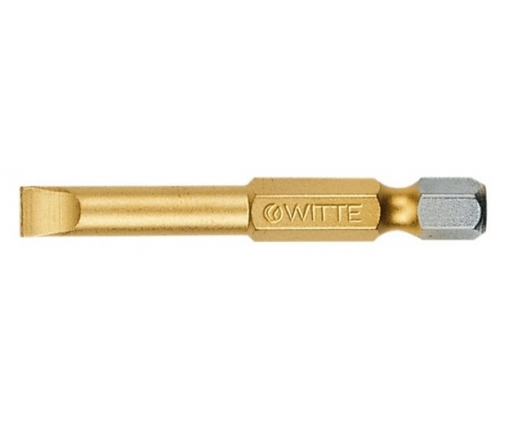 Бита Witte TIN 27531 4,5 х 50 мм шлицевая для держателя Е6,3