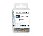 Набор крестовых бит BITFLEX TIN Pozidriv PZ2х25 мм Witte 42844 15 пр.