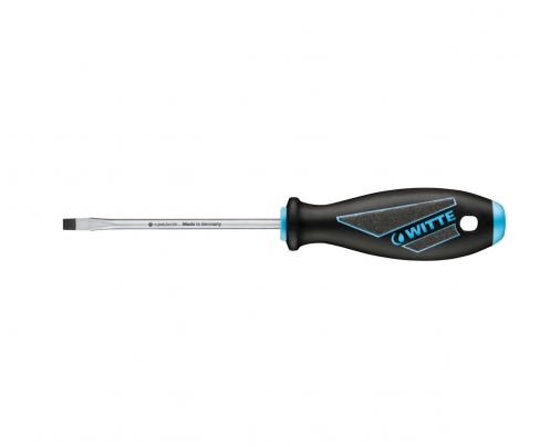 Отвертка Witte MAXXPRO plus 63012 6,0 x 125 усиленная шлицевая с шестигранным жалом