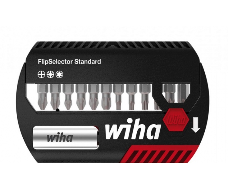 Набор с битами PH PZ TX Wiha FlipSelector Standard SB 7947-904 39060, 13 предметов в блистере