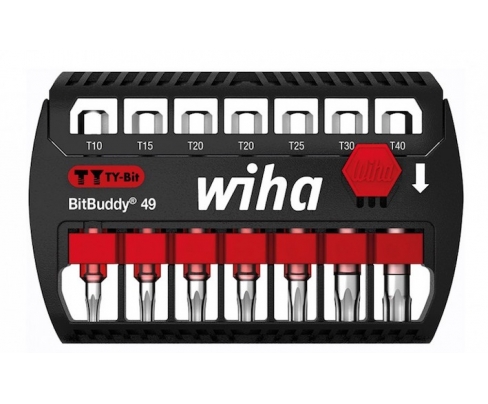 Набор с битами TY-Bit TORX Wiha BitBuddy 49 SB 7946-TY505 42115, 7 предметов
