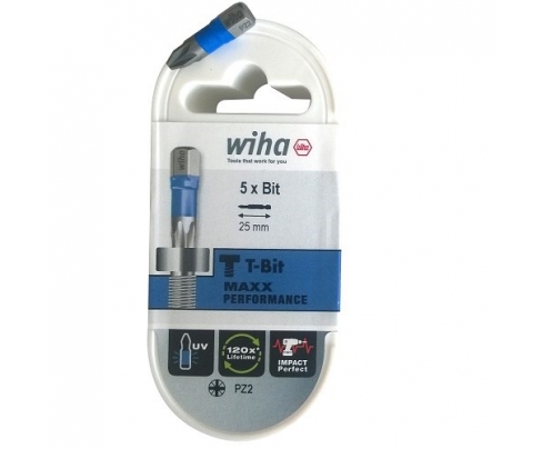 Набор сменных бит Wiha T bit TORX T20 7045-T920 41645, 5 шт.