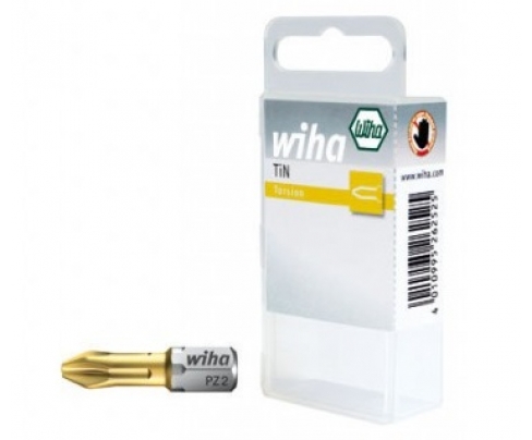 Набор бит Wiha Pozidriv TiN Torsion 7012 TiN 07848 PZ1, 2 шт.