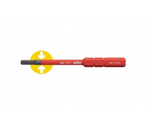 Бита Wiha SoftFinish electric slimBit Hex 2831-18 37222 1.5 х 75 х 0.9Нм не версия slim