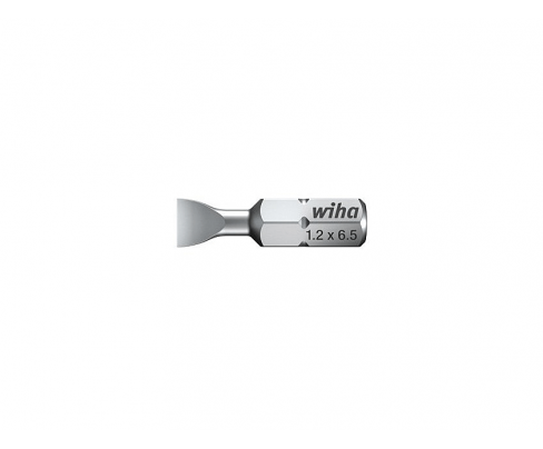 Бита Wiha Standard Slotted 7010 Z 01626 1,2 x 6,5 шлицевая