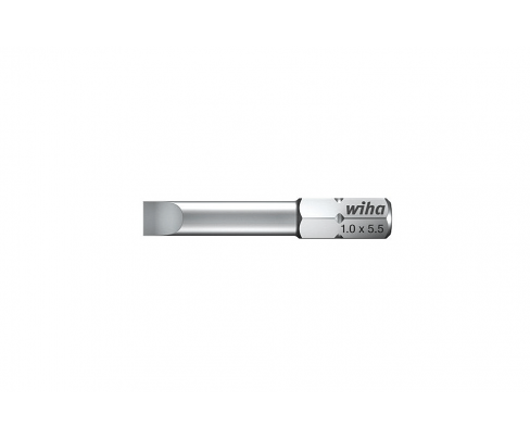 Бита Wiha Standard Slotted 7010 Z L 01610 0,8 x 4,0 шлицевая