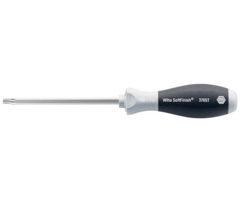 Отвертка Wiha SoftFinish TORX 376ST SF 32623 T30 x 115 с шестигранным жалом  из нержавеющей стали