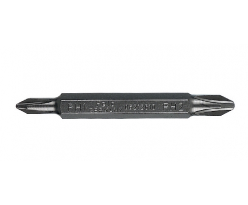 Бита крестовая двусторонняя Phillips Felo Industrial серия 062 PH1 / PH2 06212610