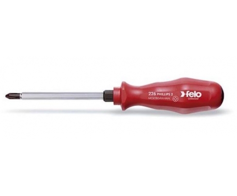 Отвертка Felo profi крестовая Phillips серия 200 PH2 x 100 ударная 22620390
