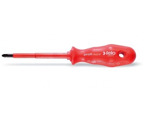 Отвертка крестовая Pozidriv диэлектрическая Felo Super profi серия 600 PZ3 x 150 61530490