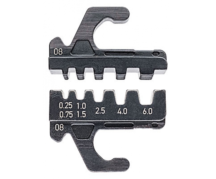 Плашка опрессовочная для изолированных и неизолированных контактных гильз Knipex KN-973908